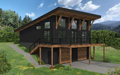 Mountain House Plan #940-00879 Elevation Photo