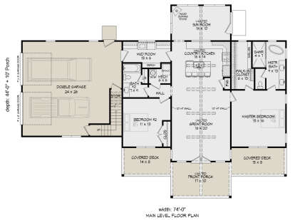 Main Floor  for House Plan #940-00880