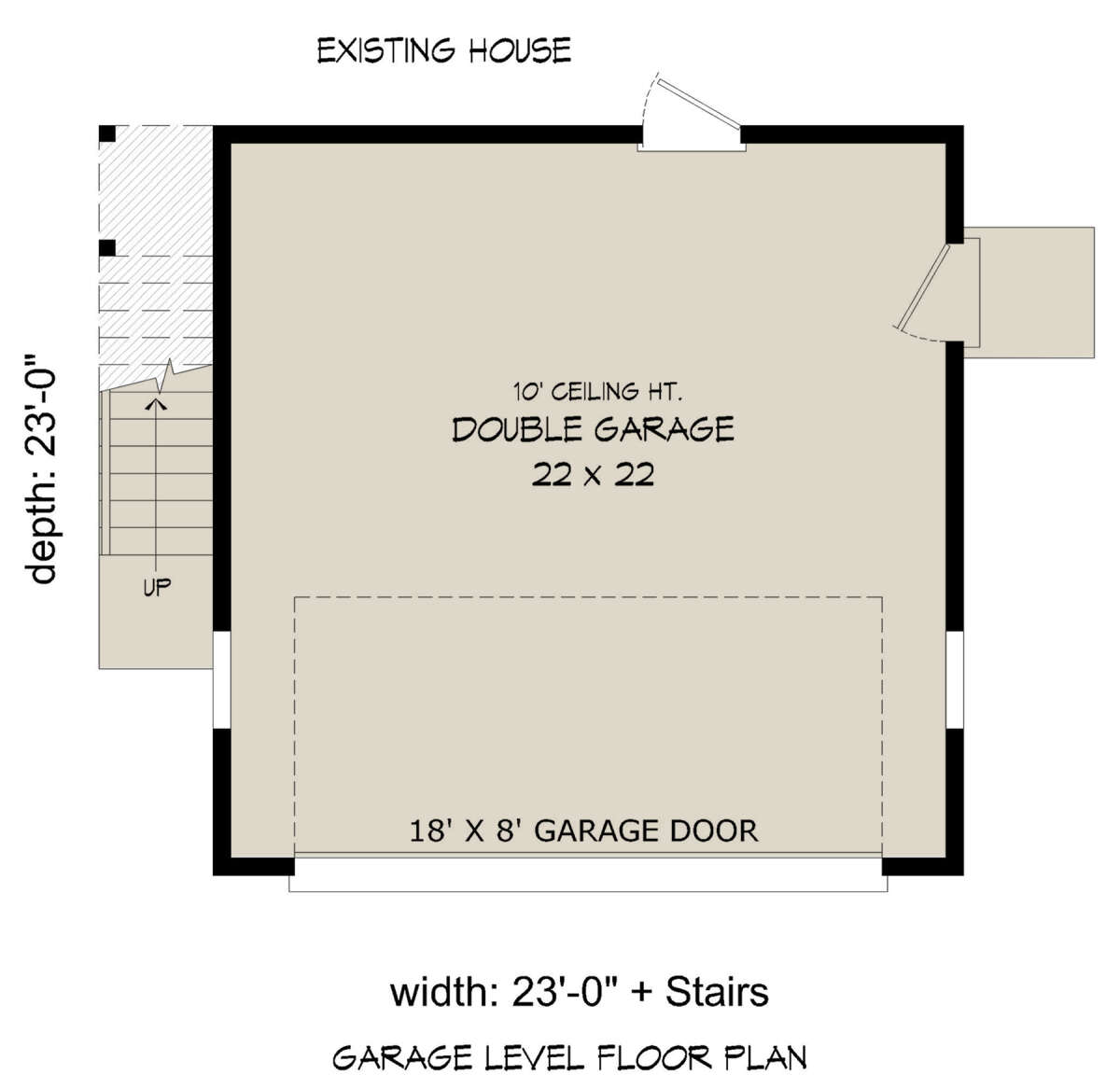 Modern 2 Car Garage Plan - 1,058 Square Feet | Floor Plan #940-00886 ...