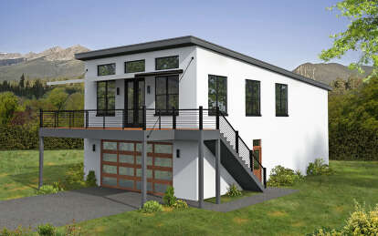 Modern House Plan #940-00887 Elevation Photo