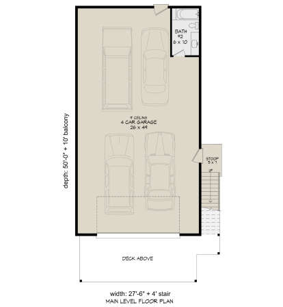 Garage Floor for House Plan #940-00887