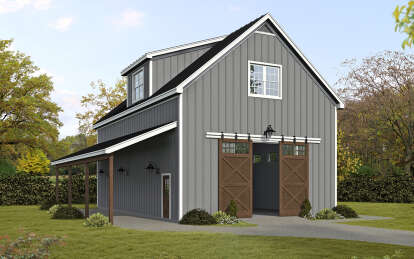 Barn House Plan #940-00889 Elevation Photo