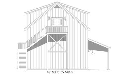 Barn House Plan #940-00889 Elevation Photo
