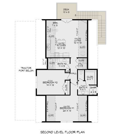 Second Floor for House Plan #940-00889