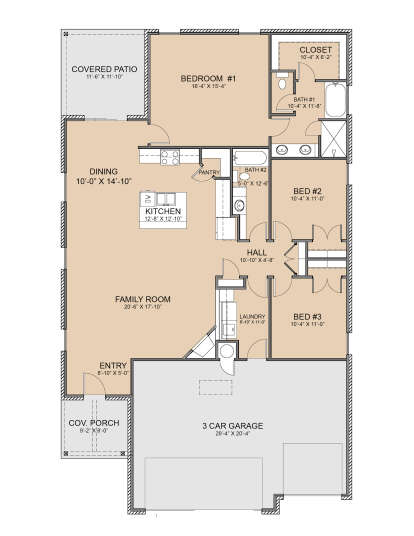 Main Floor  for House Plan #677-00020