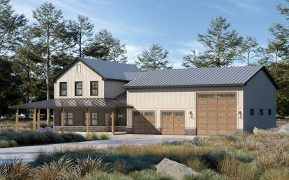 Barn House Plan #402-01807 Elevation Photo