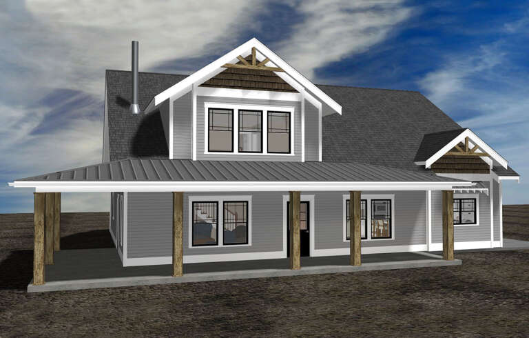 House Plan House Plan #29794 Angled Front Elevation