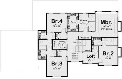 Second Floor for House Plan #963-00834