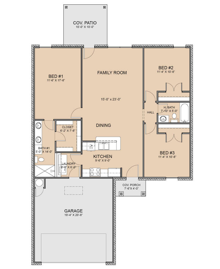 House Plan House Plan #29797 Drawing 1