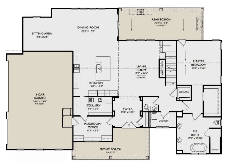House Plan House Plan #29798 Drawing 1