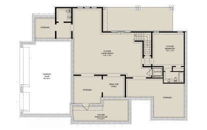 Basement for House Plan #957-00111