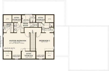 Second Floor for House Plan #8387-00002