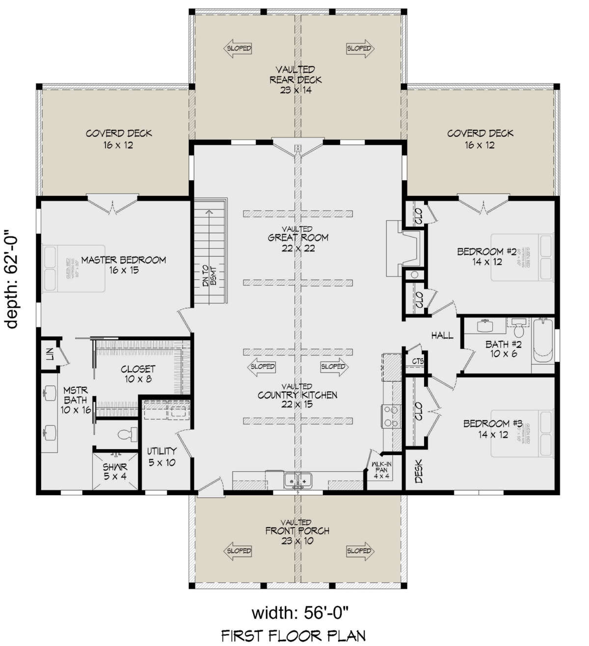 HousePlans Mountain 940-00890 floor plan 1