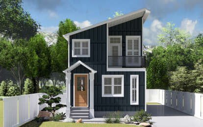 Modern House Plan #2802-00248 Elevation Photo