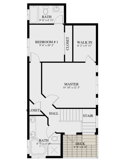 Second Floor for House Plan #2802-00248