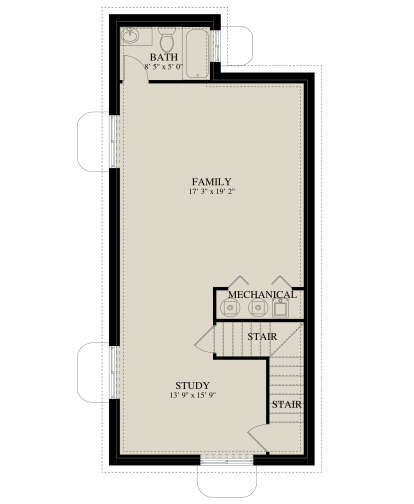 Basement for House Plan #2802-00248