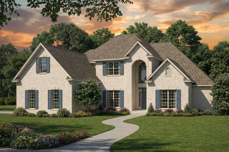 House Plan House Plan #2981 Angled Front Elevation