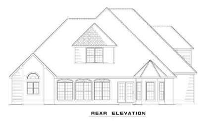 Traditional House Plan #110-00072 Elevation Photo