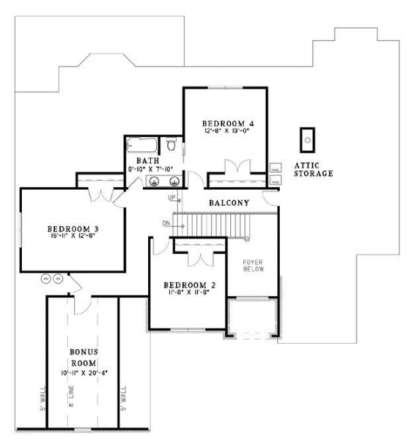 Second Floor for House Plan #110-00072