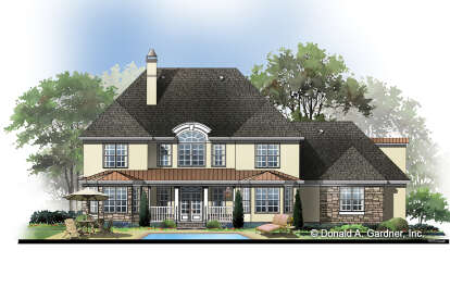 European House Plan #2865-00397 Elevation Photo