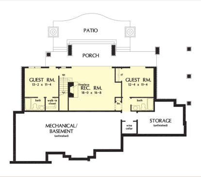 Basement for House Plan #2865-00398