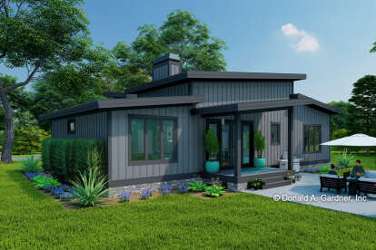 Modern House Plan #2865-00399 Elevation Photo