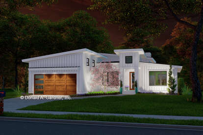 Modern House Plan #2865-00399 Elevation Photo