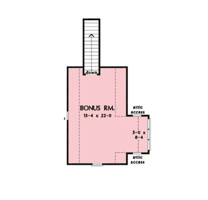 Bonus Room for House Plan #2865-00400