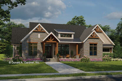 Craftsman House Plan #2865-00402 Elevation Photo