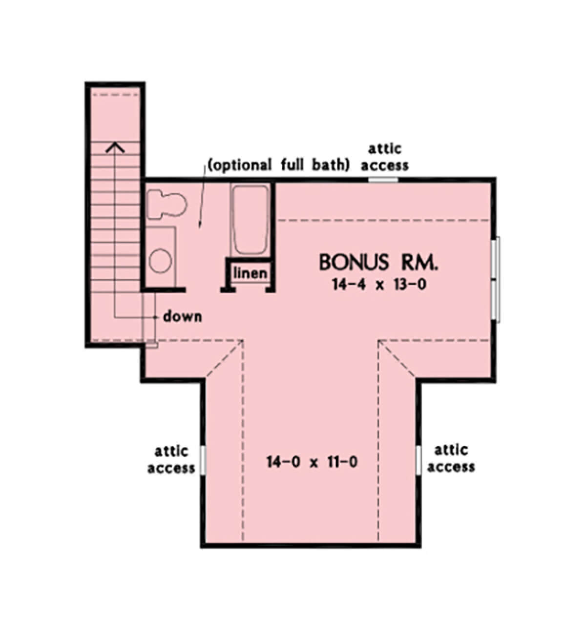 Bonus Room for House Plan #2865-00402