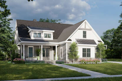 House Plan House Plan #29816 Angled Front Elevation