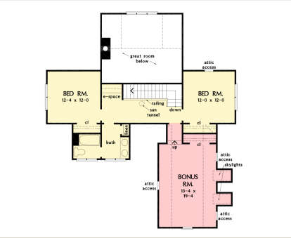 Second Floor for House Plan #2865-00403