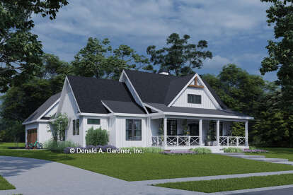 House Plan House Plan #29818 Angled Front Elevation