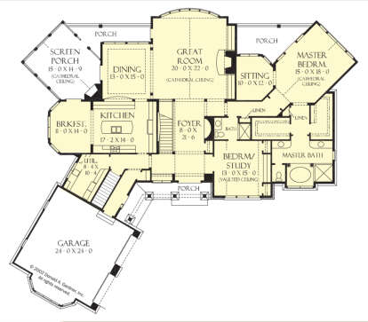 Main Floor  for House Plan #2865-00405