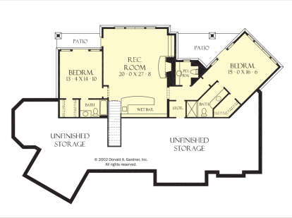 Basement for House Plan #2865-00405