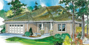 Craftsman House Plan #035-00397 Elevation Photo