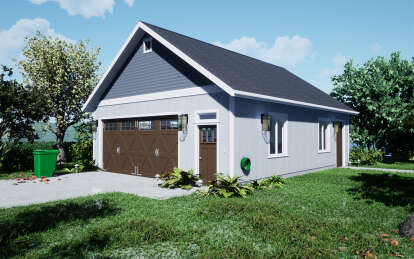 House Plan House Plan #29820 Angled Front Elevation