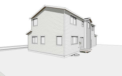 Modern Farmhouse House Plan #6785-00009 Elevation Photo