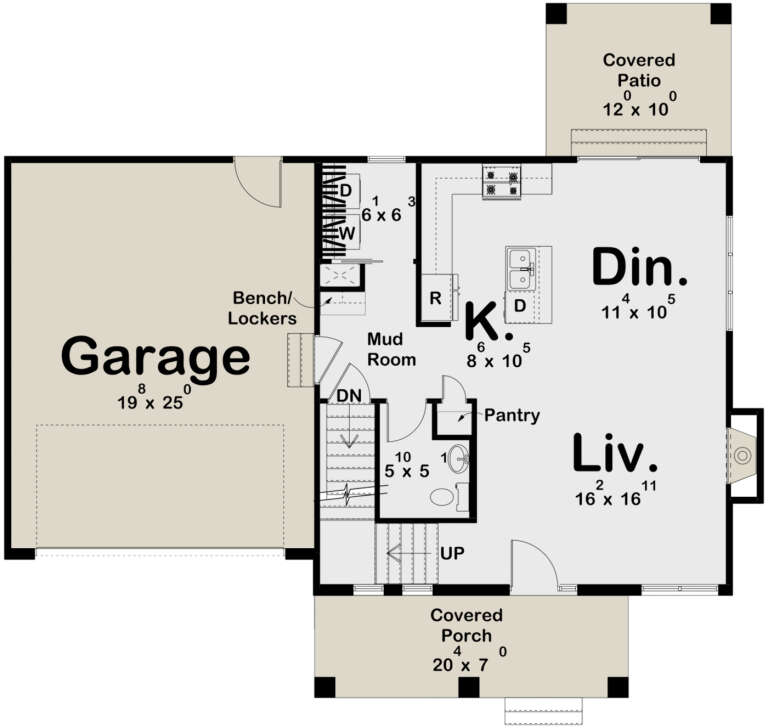 House Plan House Plan #29823 Drawing 1