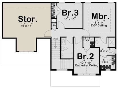 Second Floor for House Plan #963-00839