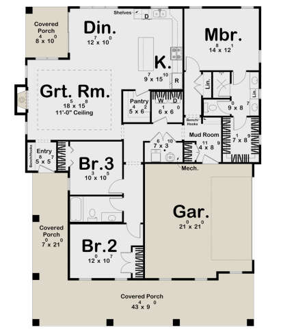 House Plan House Plan #29824 Drawing 1