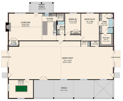 Main Floor for House Plan #5995-00032