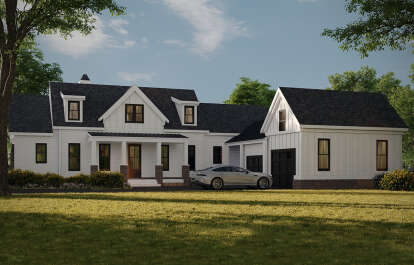 House Plan House Plan #29829 Angled Front Elevation
