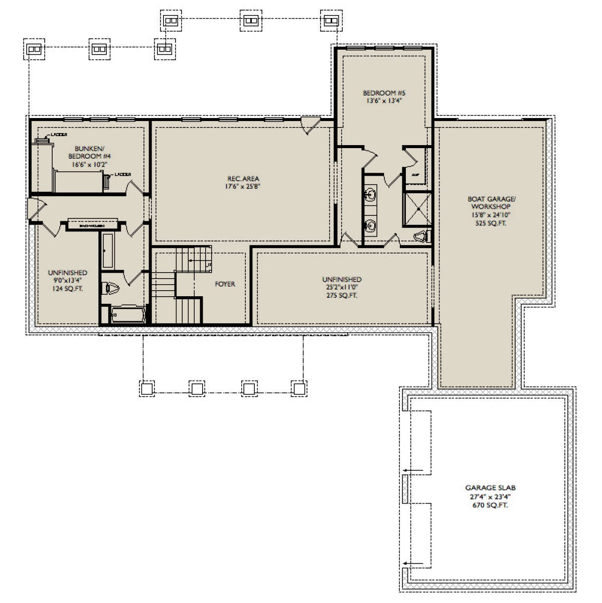 Basement for House Plan #957-00112