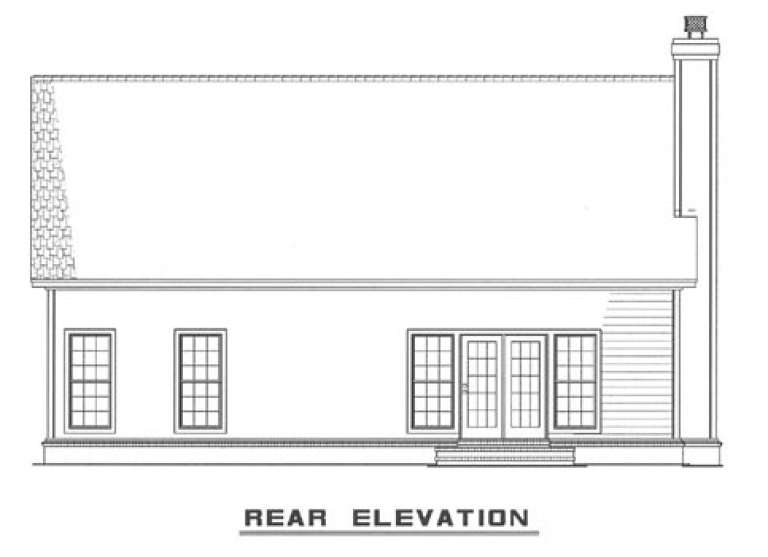 Cottage House Plan #110-00073 Elevation Photo