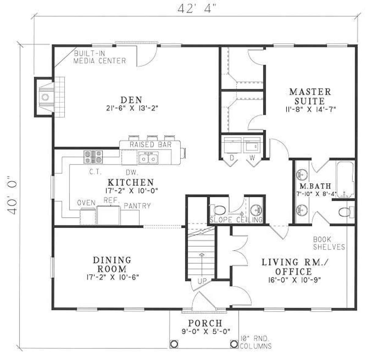 Floorplan 1 for House Plan #110-00073