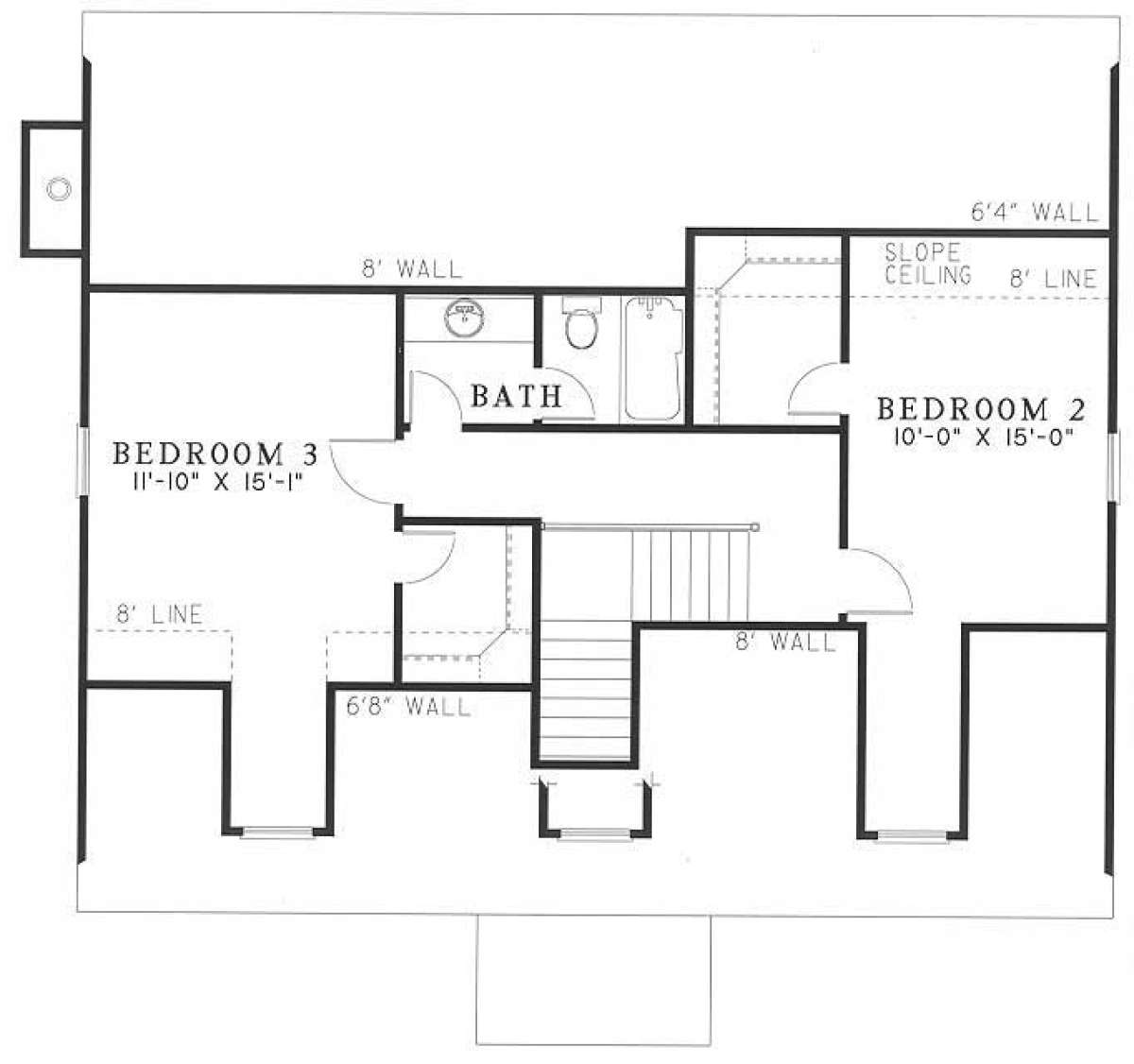 Floorplan 2 for House Plan #110-00073