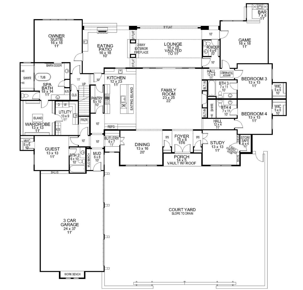 Main Floor  for House Plan #5445-00512