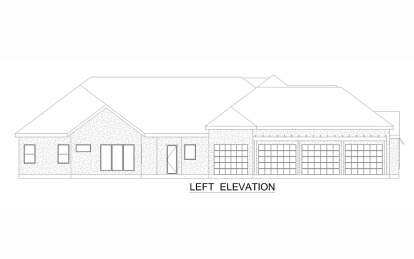 European House Plan #5445-00514 Elevation Photo