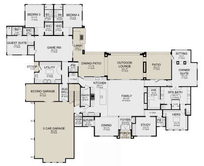 Main Floor for House Plan #5445-00514
